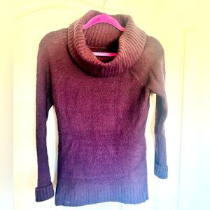 Cowl neck sweater. Beautiful plum color